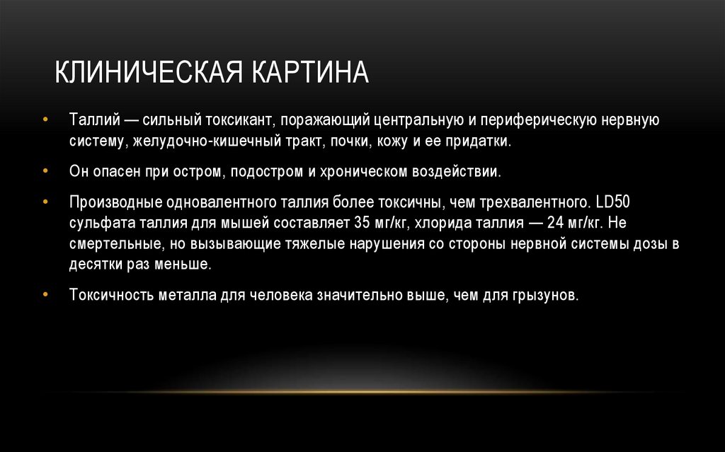 Клиническая картина