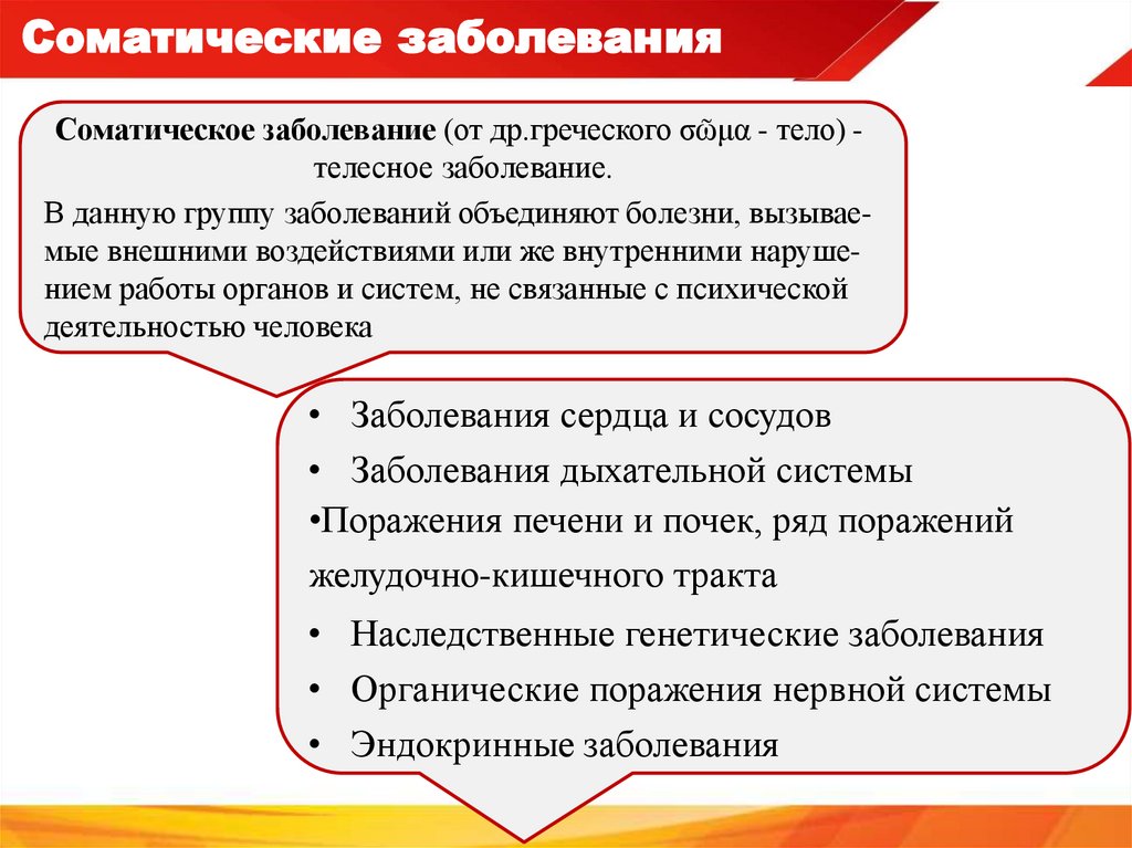 Соматические заболевания