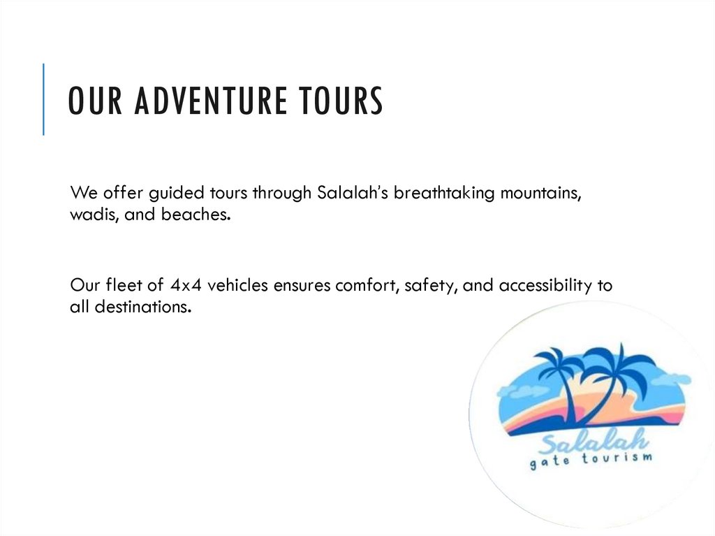 Our Adventure Tours