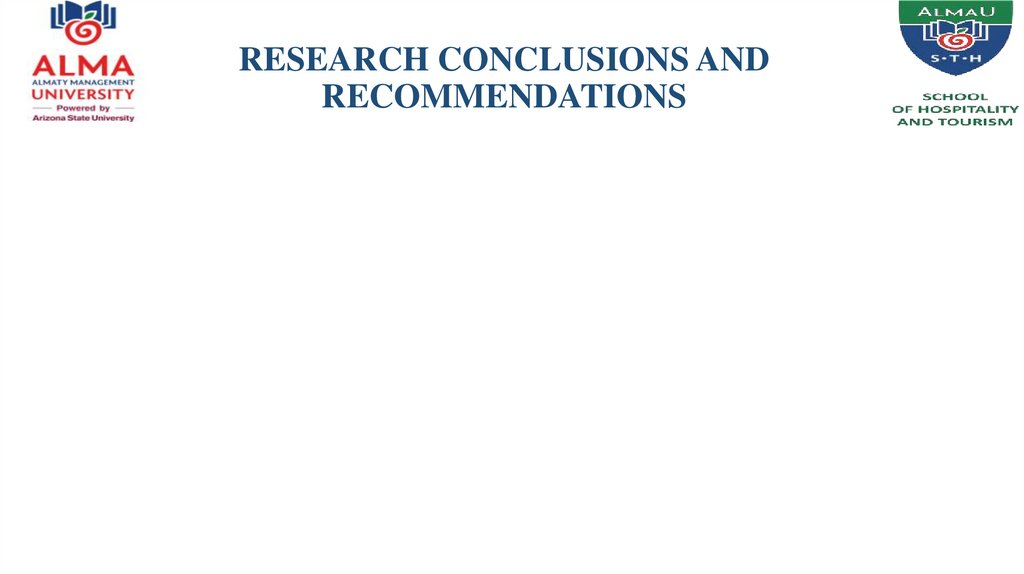 RESEARCH CONCLUSIONS AND RECOMMENDATIONS
