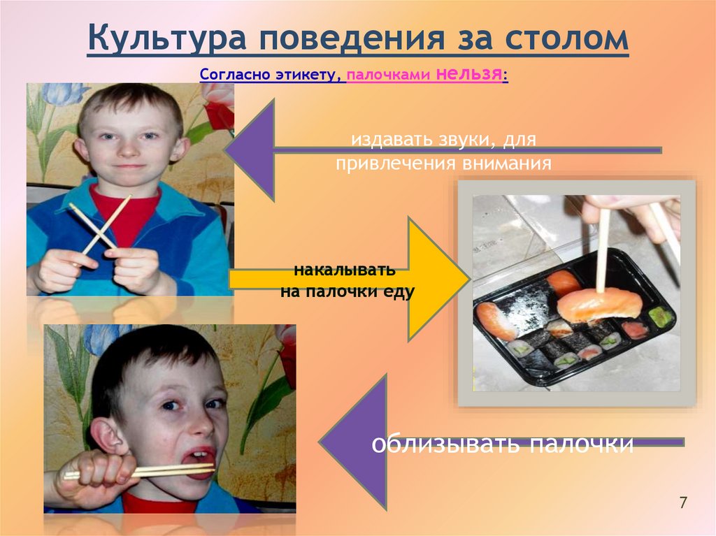 Культура поведения за столом