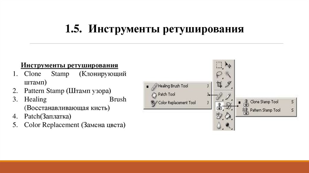 1.5. Инструменты ретуширования