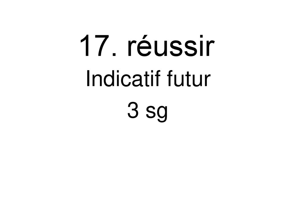 17. réussir