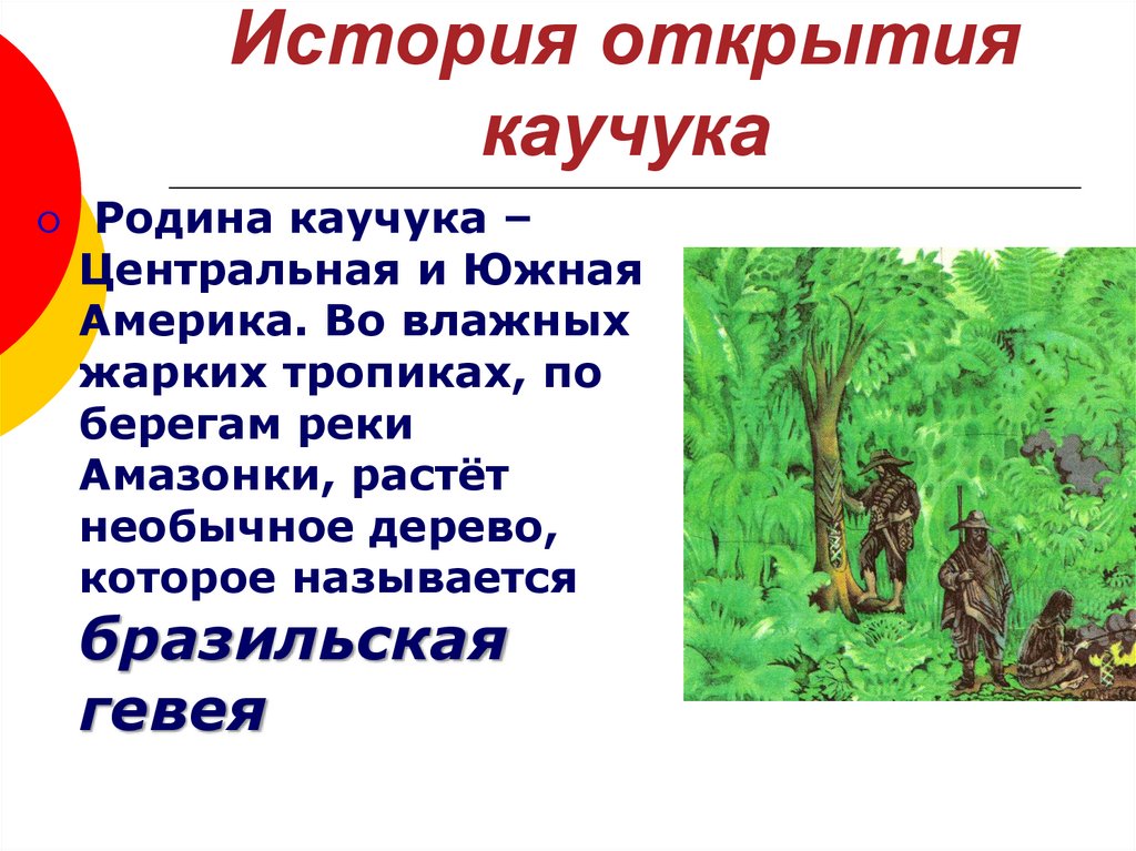 История открытия каучука