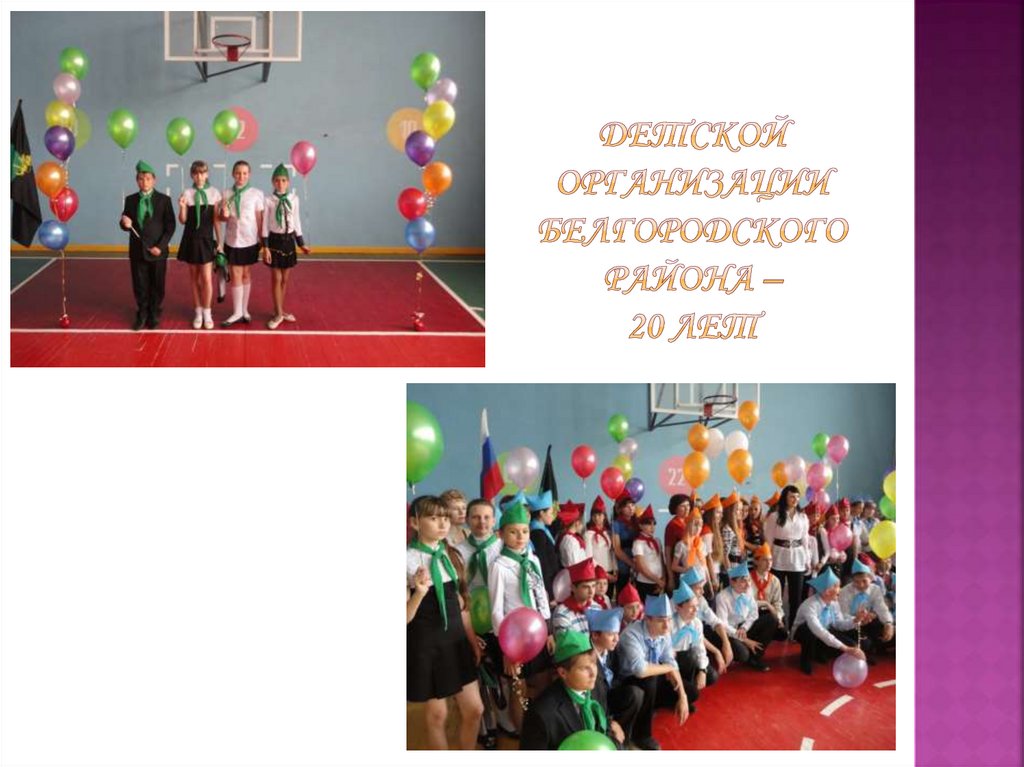 детской организации Белгородского района – 20 лет