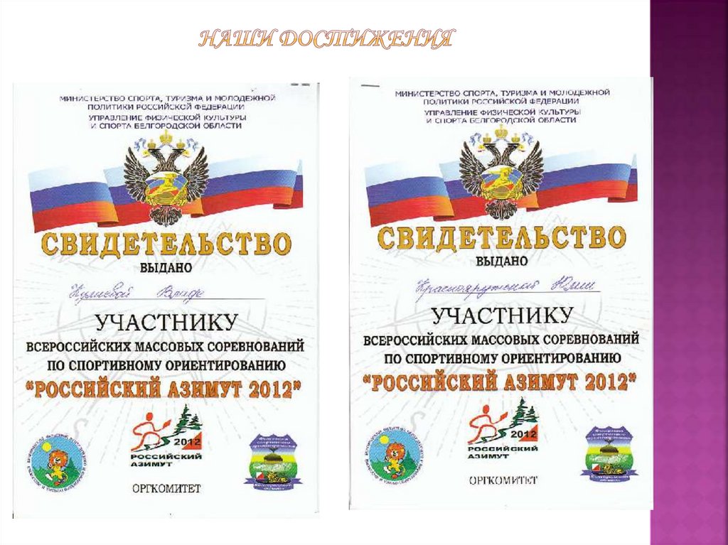 Наши достижения