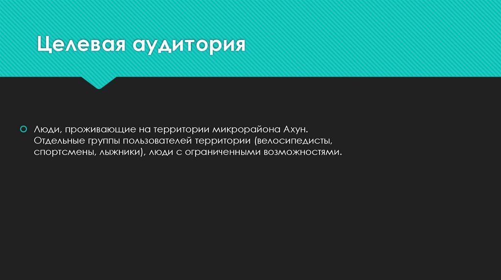 Целевая аудитория