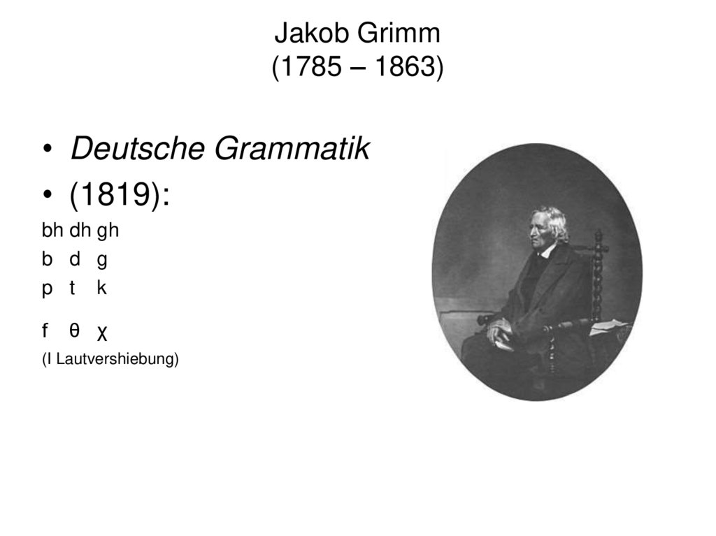 Jakob Grimm (1785 – 1863)