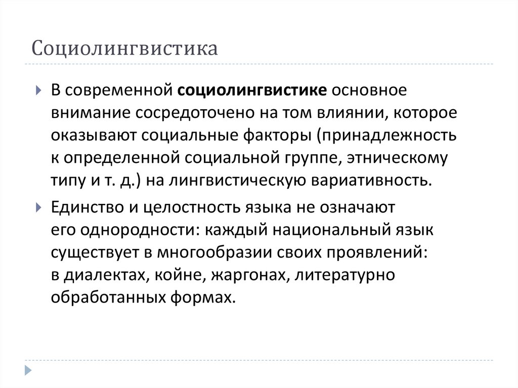 Социолингвистика