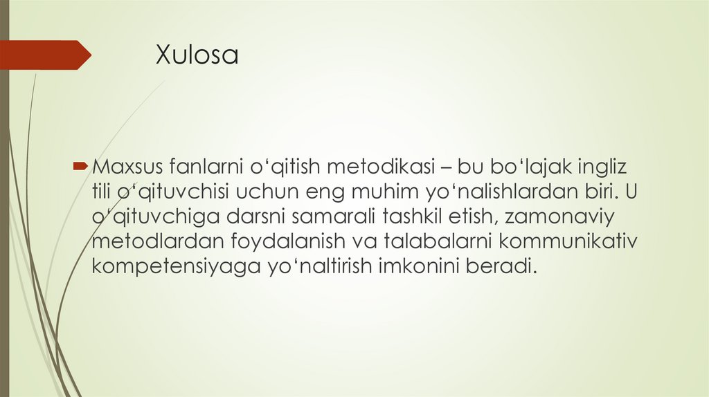 Xulosa