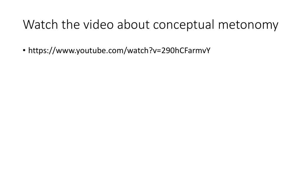 Watch the video about conceptual metonomy