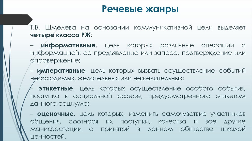 Речевые жанры