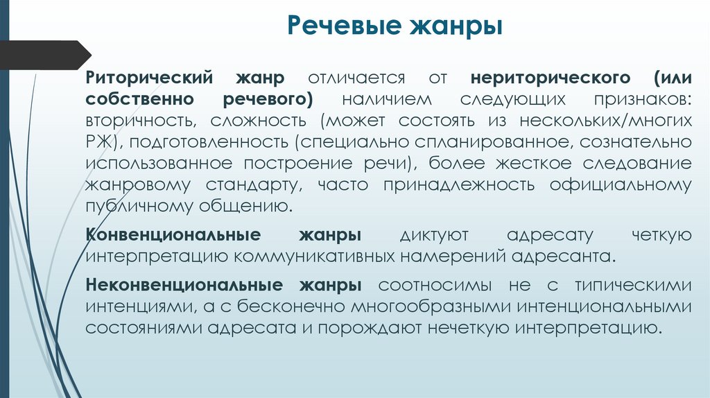 Речевые жанры