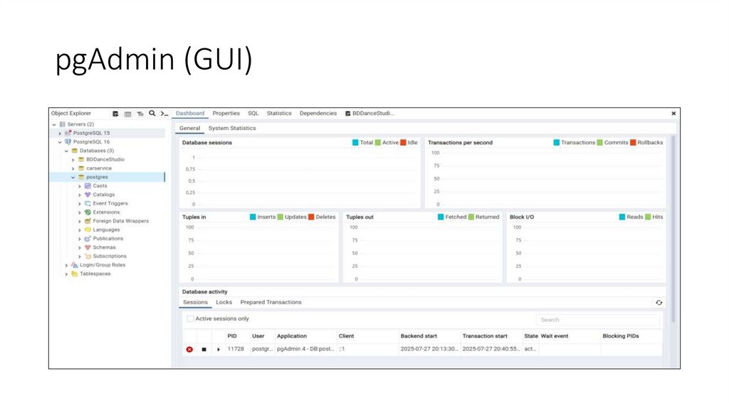 pgAdmin (GUI)