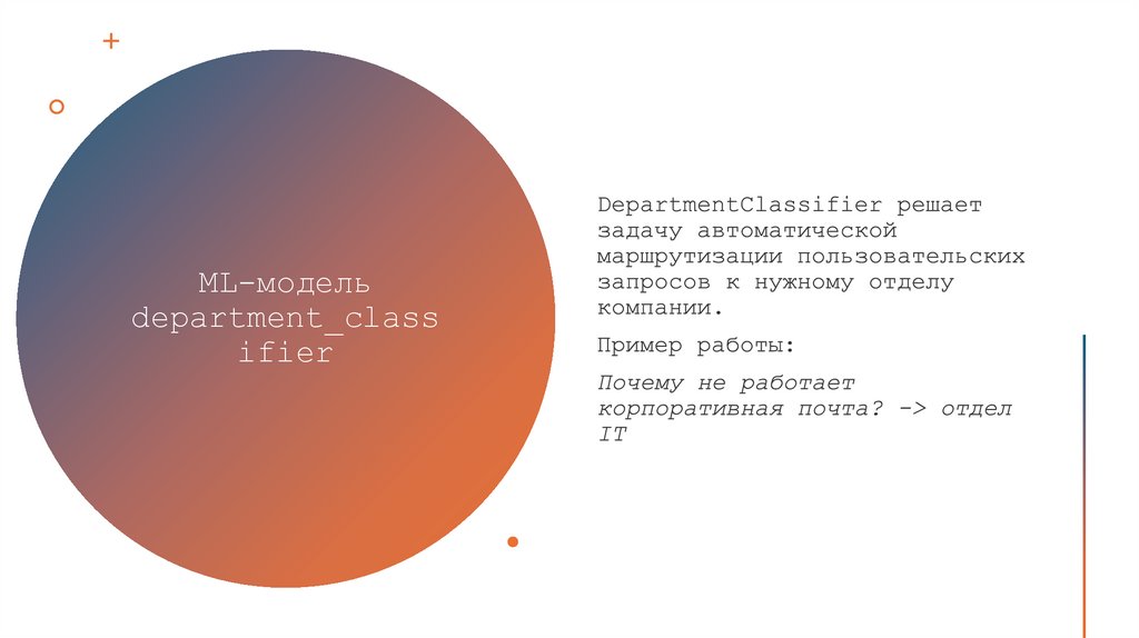 ML-модель department_classifier