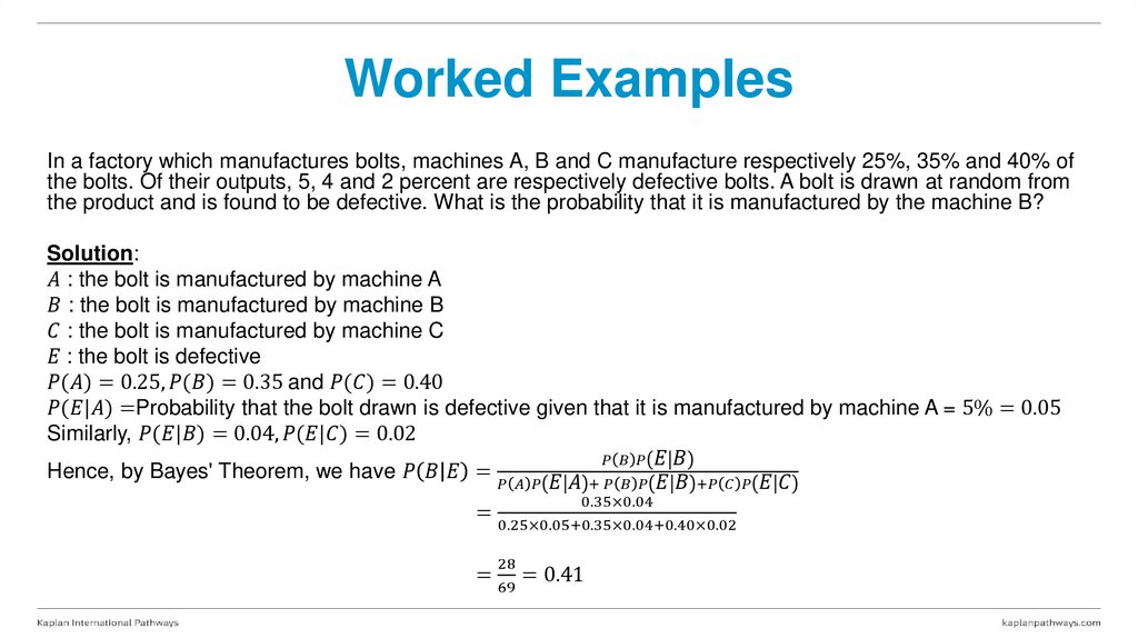 Worked Examples