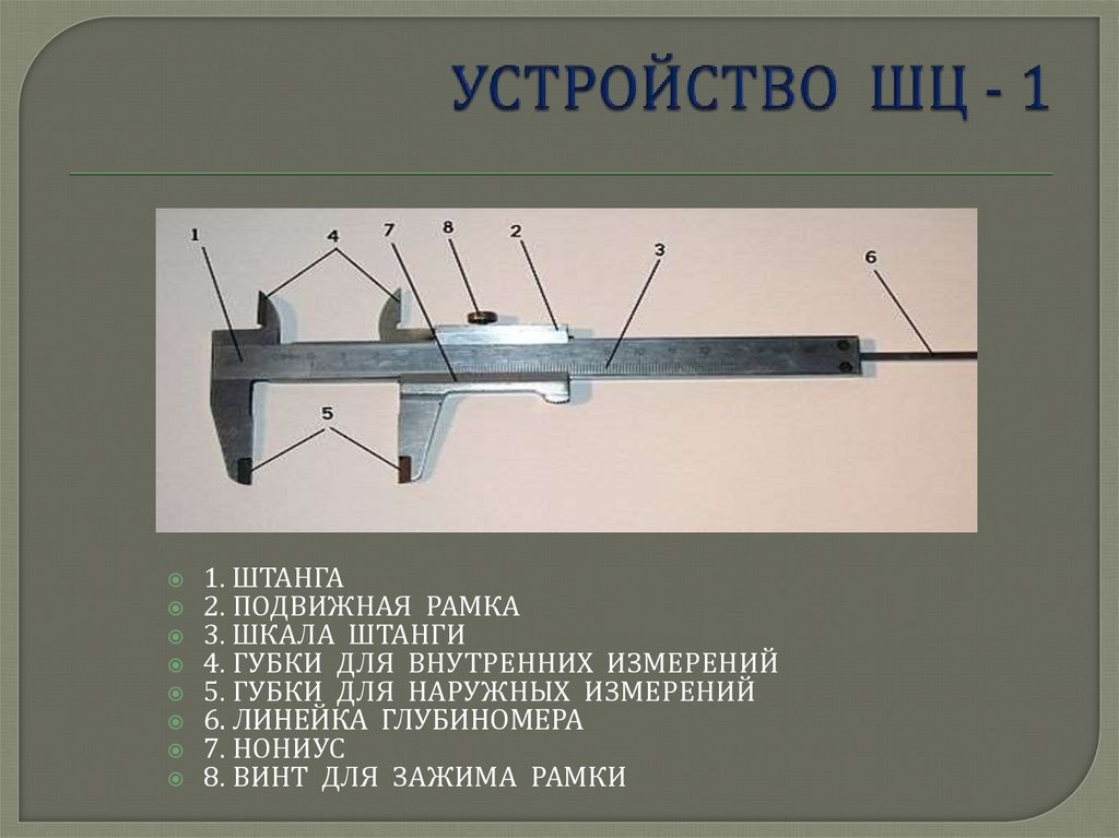 УСТРОЙСТВО ШЦ - 1