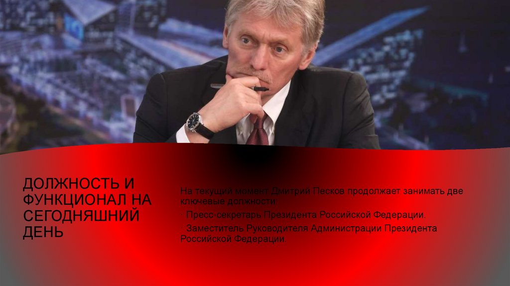 ДОЛЖНОСТЬ И ФУНКЦИОНАЛ НА СЕГОДНЯШНИЙ ДЕНЬ