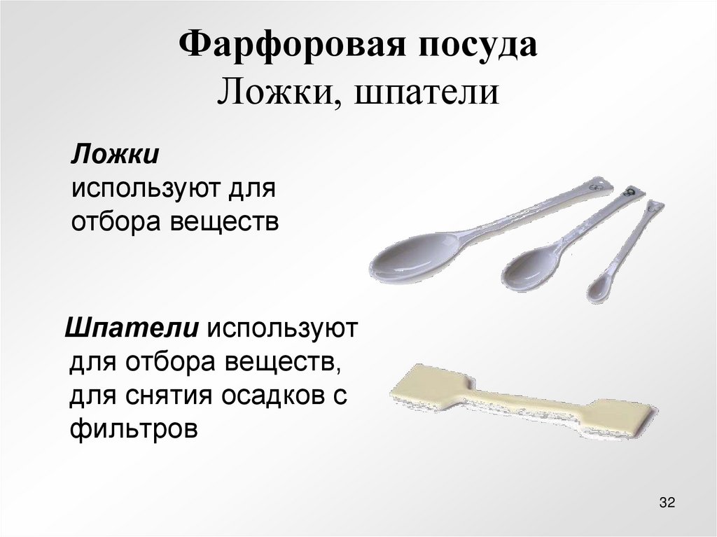 Фарфоровая посуда Ложки, шпатели