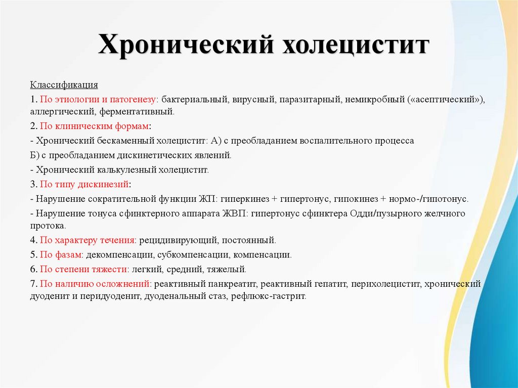 Хронический холецистит