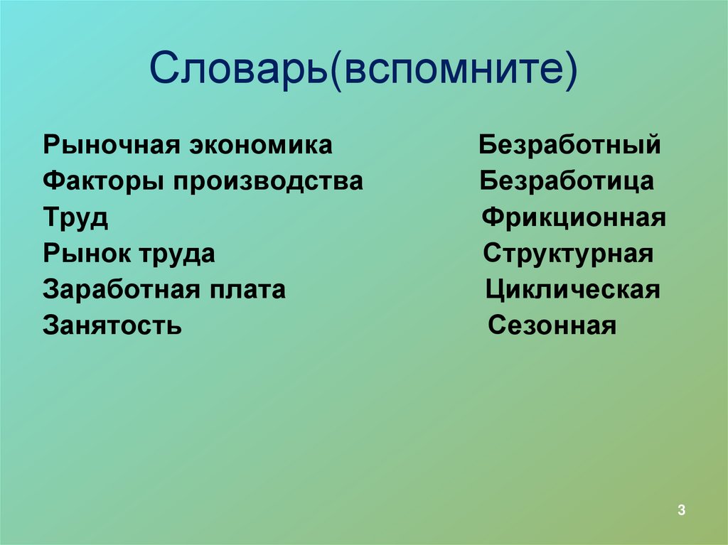 Словарь(вспомните)
