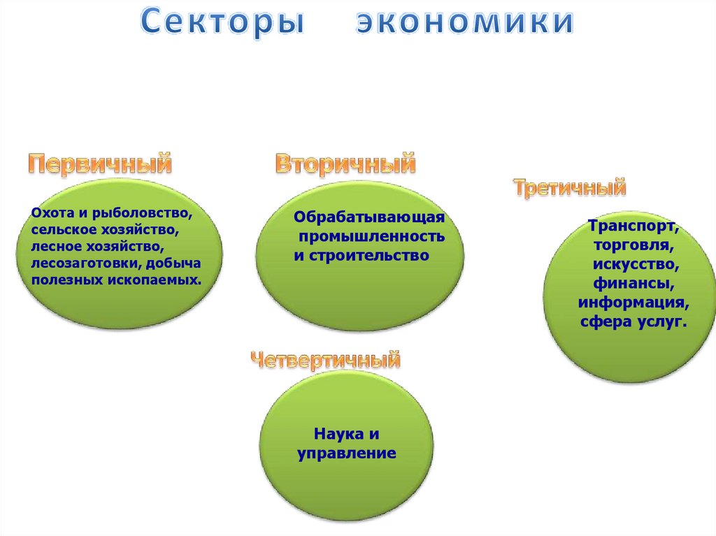 Секторы экономики