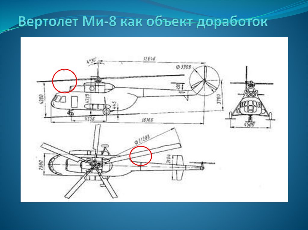 Вертолет Ми-8 как объект доработок