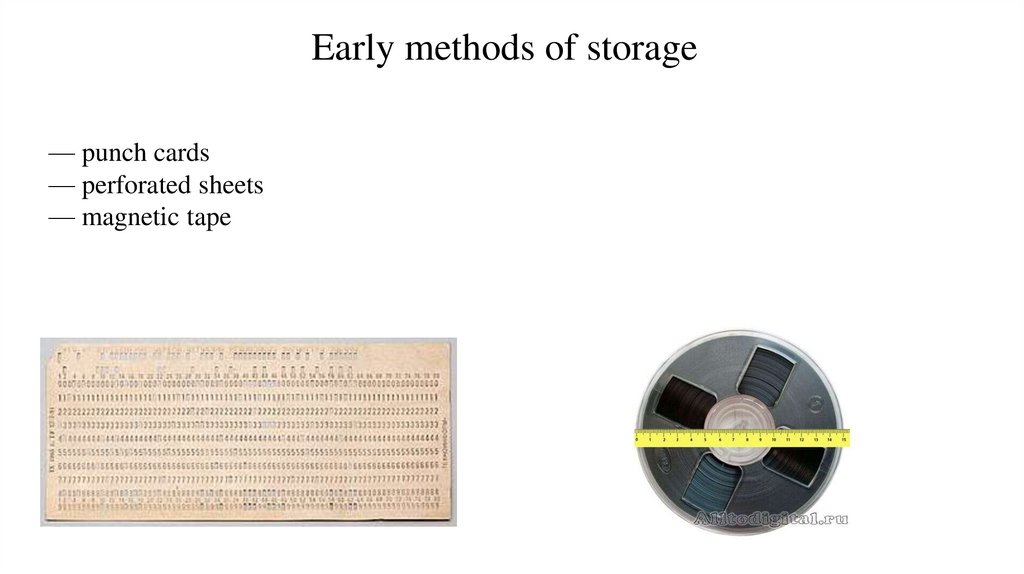 Early methods of storage