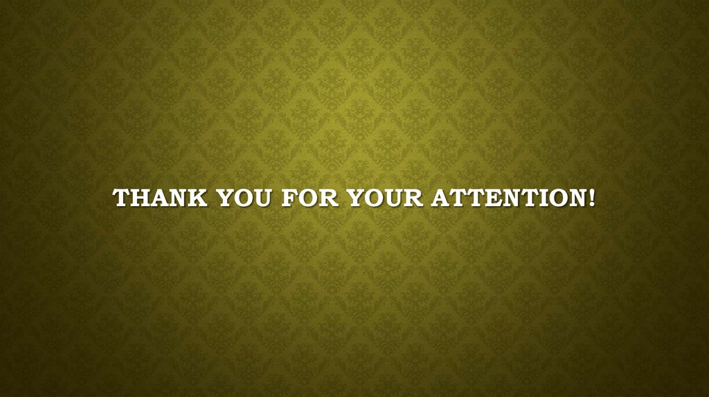 Thank you for your attention!