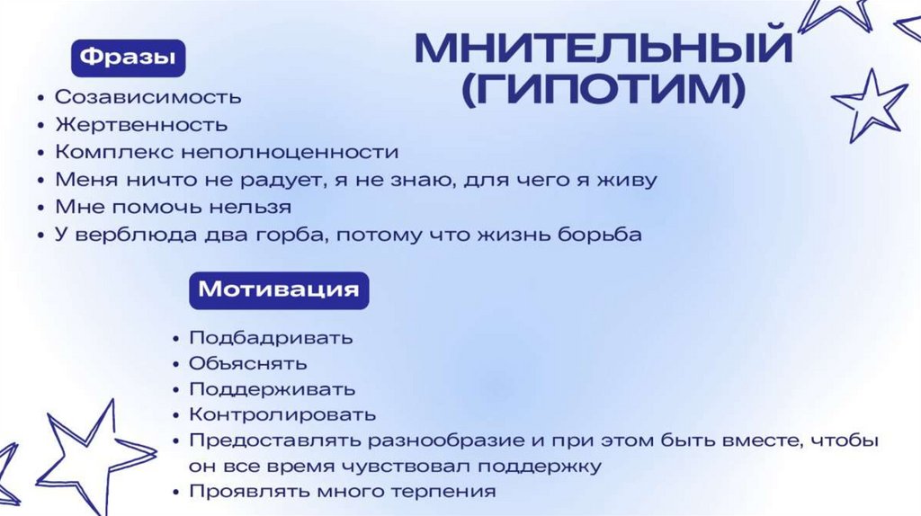 МНИТЕЛЬНЫЙ (ГИПОТИМ)