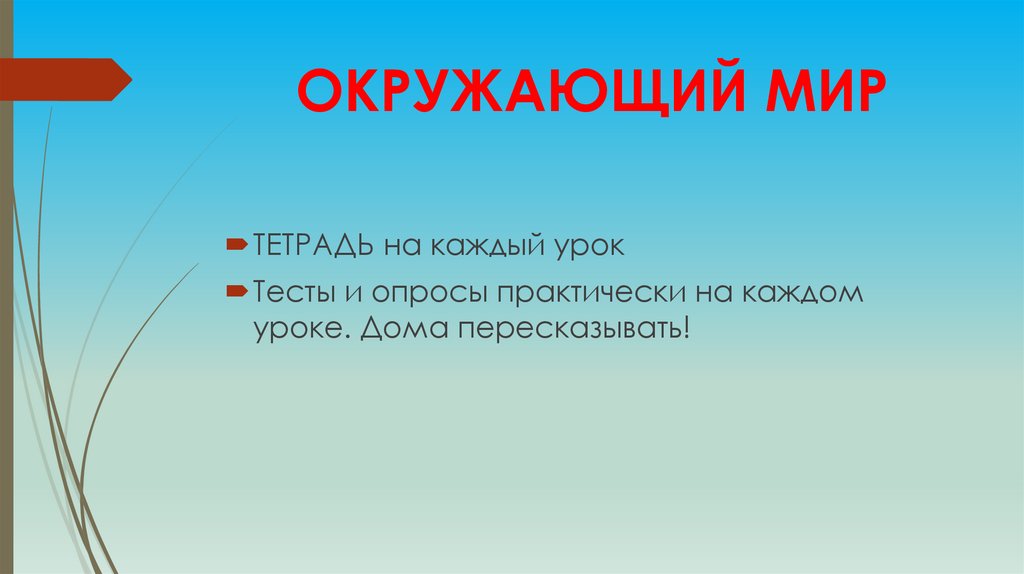 ОКРУЖАЮЩИЙ МИР