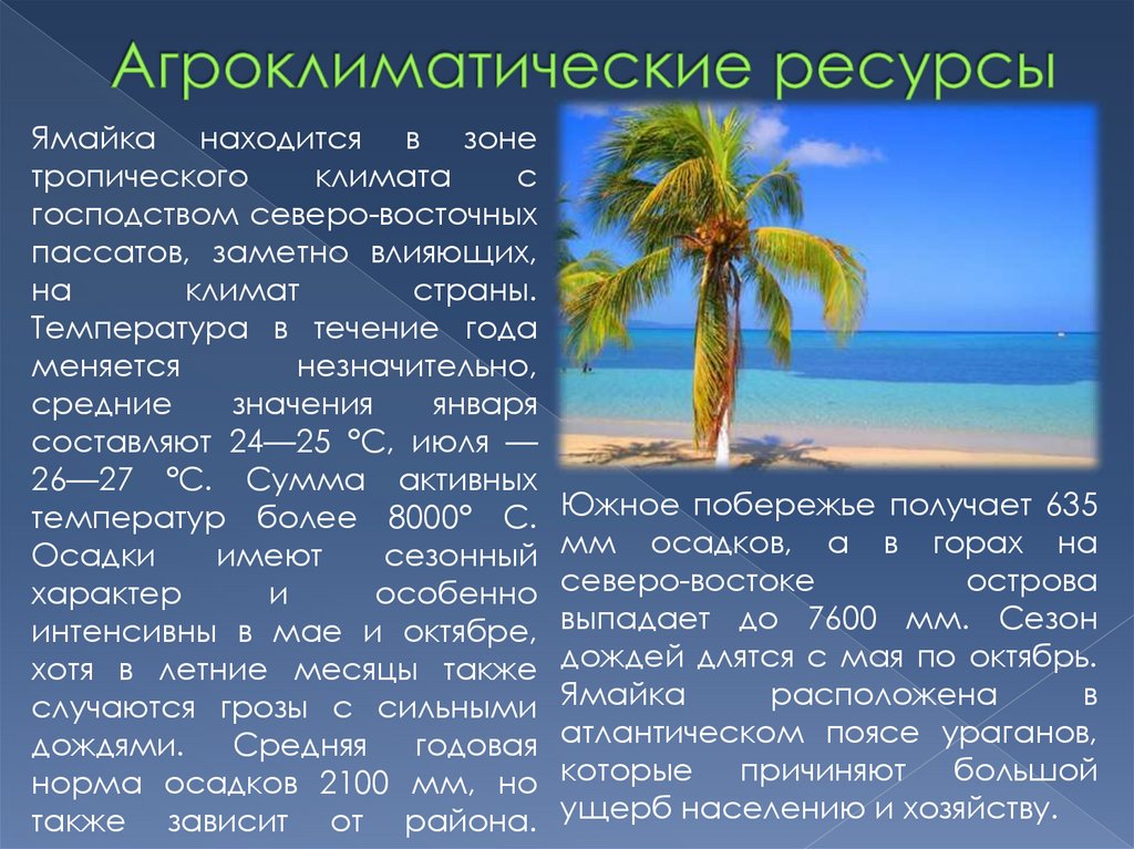 Агроклиматические ресурсы