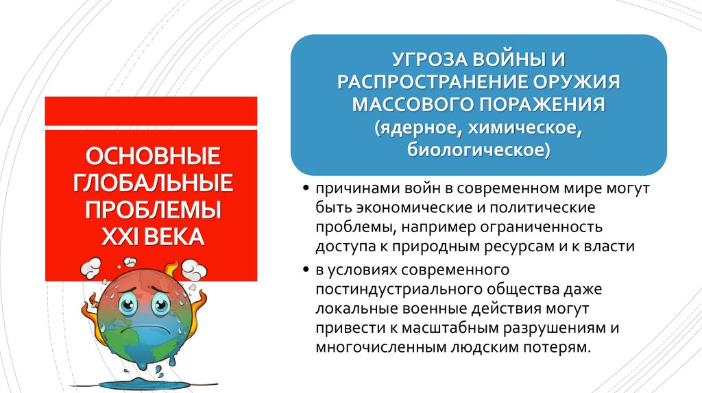 ОСНОВНЫЕ ГЛОБАЛЬНЫЕ ПРОБЛЕМЫ XXI ВЕКА
