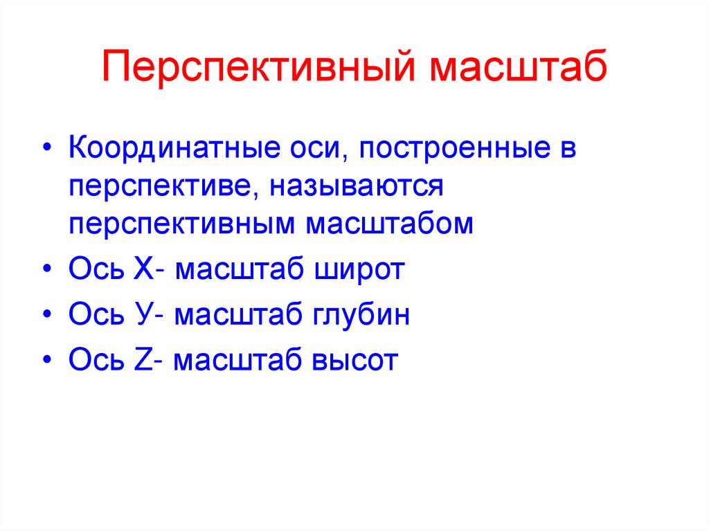 Перспективный масштаб