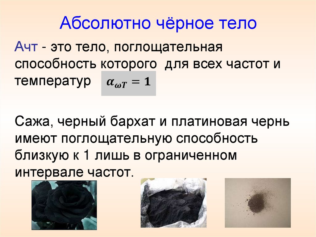 Абсолютно чёрное тело