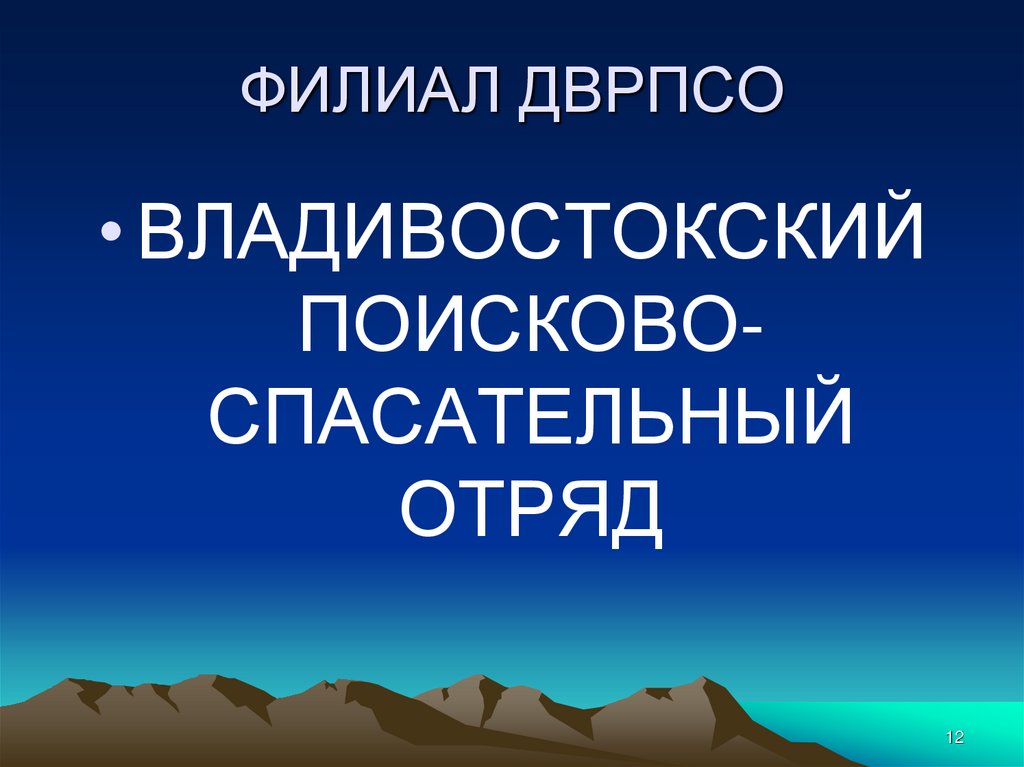 ФИЛИАЛ ДВРПСО