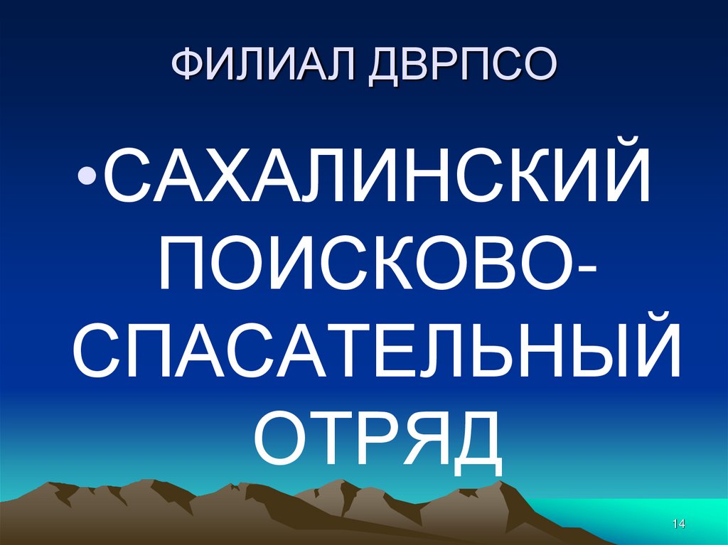 ФИЛИАЛ ДВРПСО