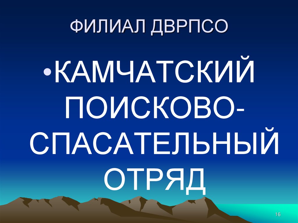 ФИЛИАЛ ДВРПСО