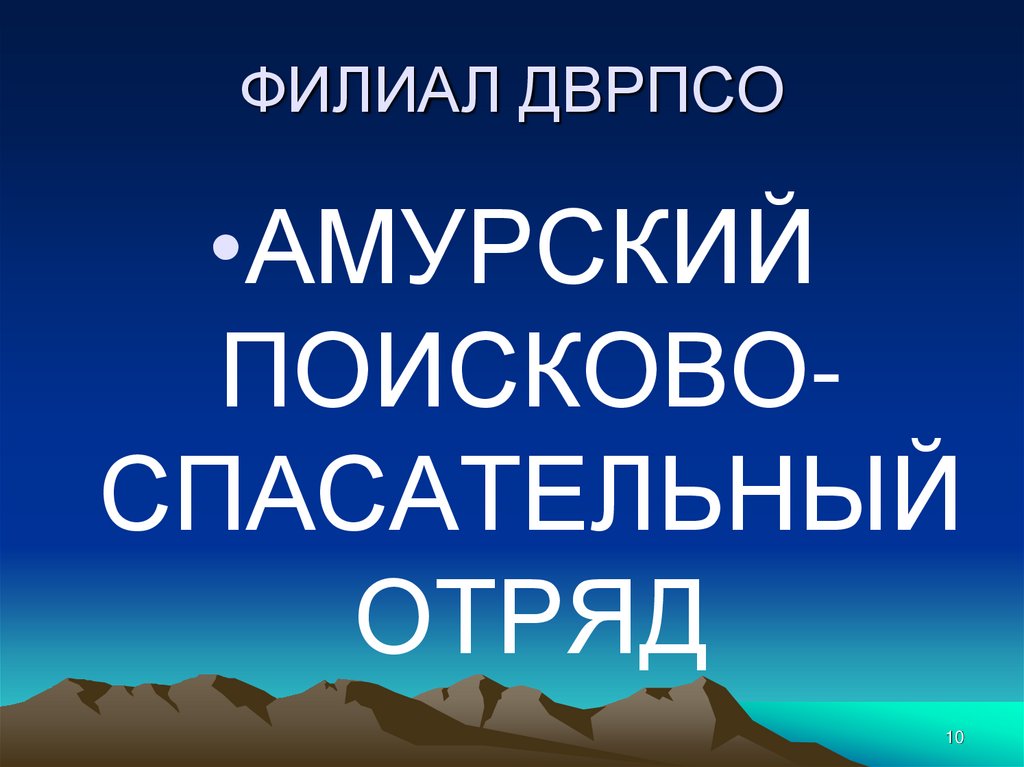 ФИЛИАЛ ДВРПСО