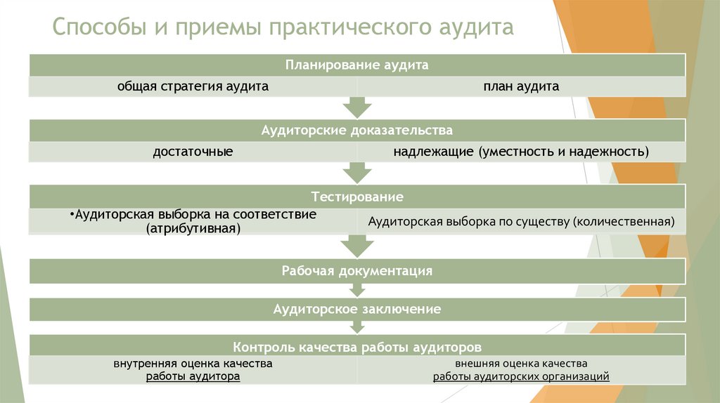 Способы и приемы практического аудита