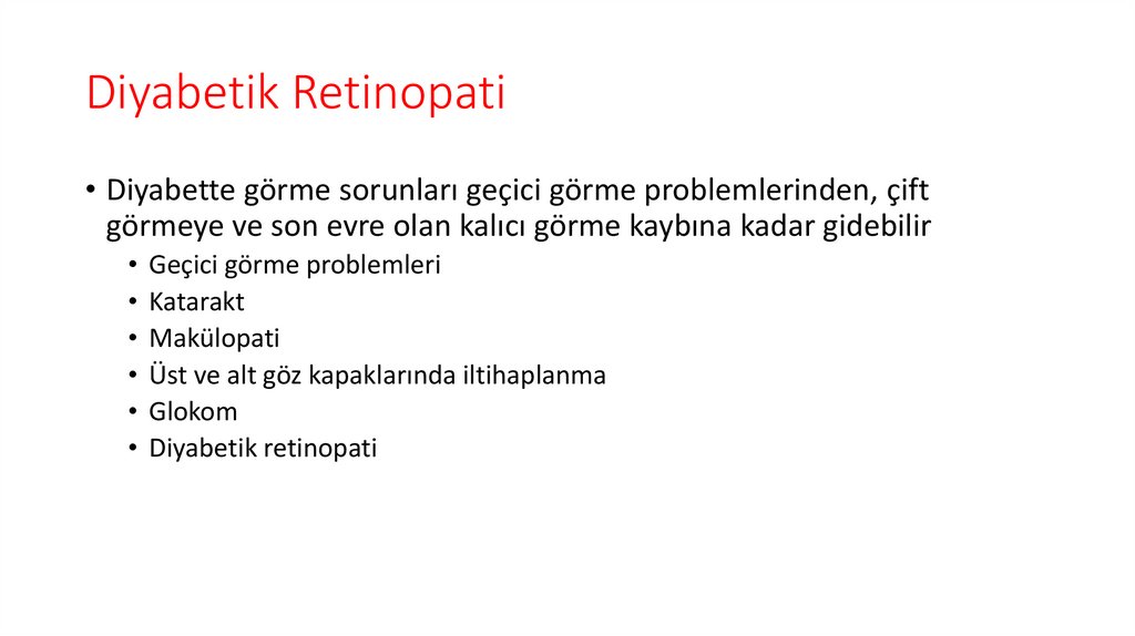 Diyabetik Retinopati