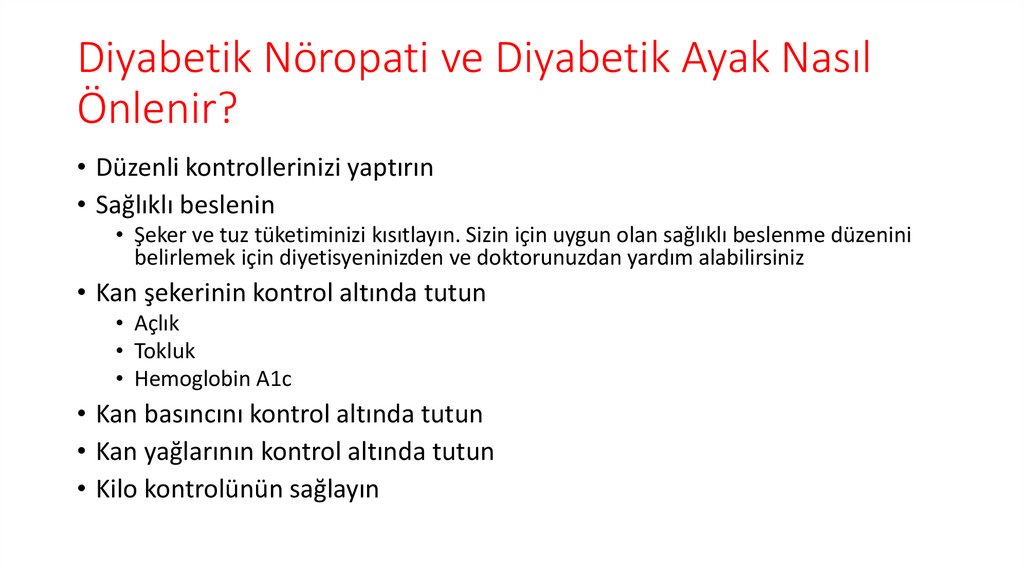 Diyabetik Nöropati ve Diyabetik Ayak Nasıl Önlenir?