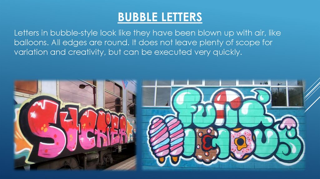Bubble letters