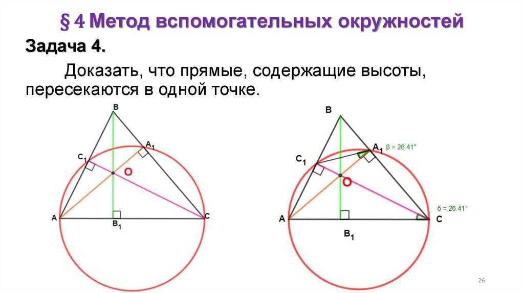 § 4 Метод вспомогательных окружностей
