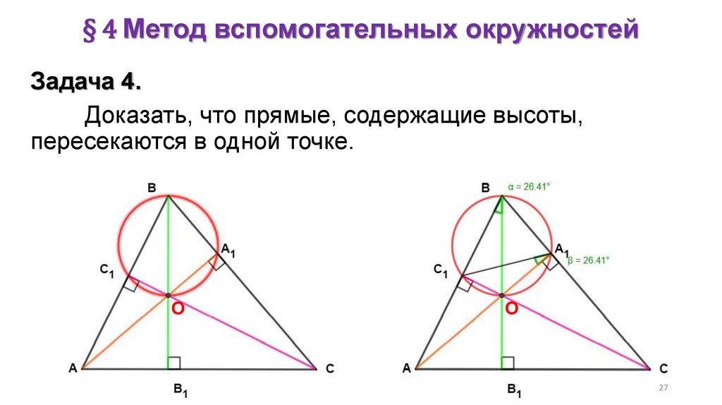 § 4 Метод вспомогательных окружностей