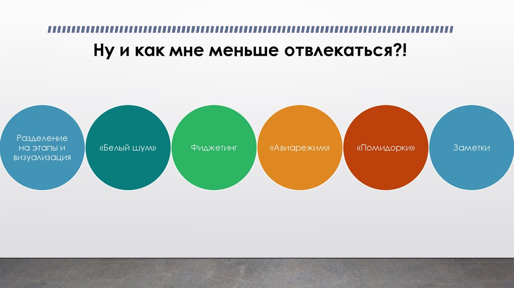 Ну и как мне меньше отвлекаться?!