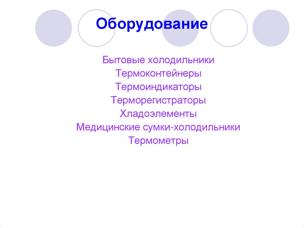 Оборудование