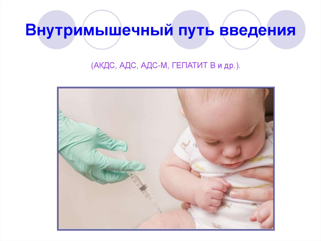 Внутримышечный путь введения