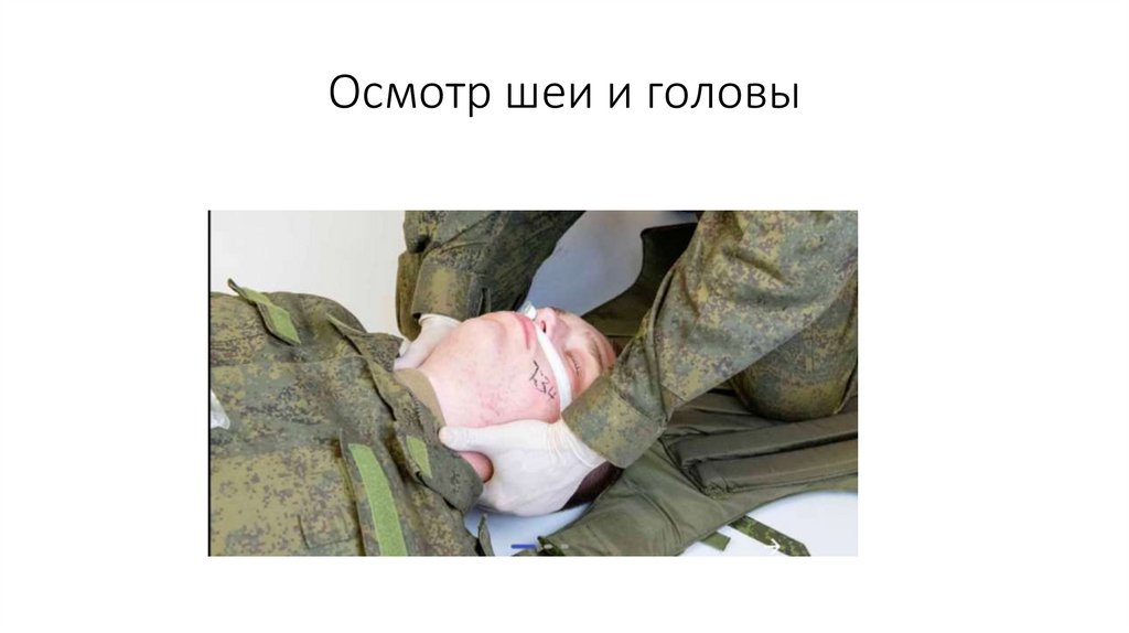 Осмотр шеи и головы