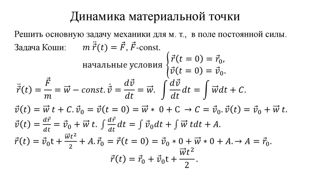 Динамика материальной точки